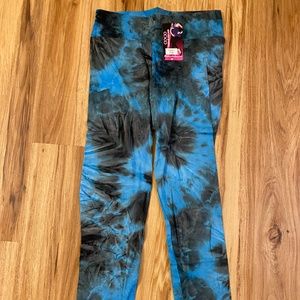 Tye-Dye Blue/Black Bootie Lifter Leggings